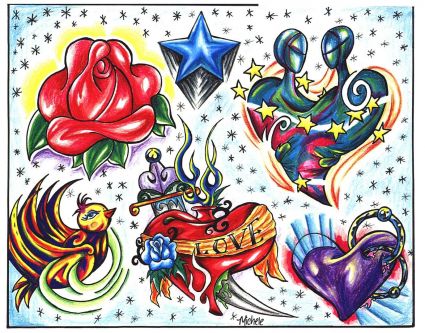 Love Heart Tat Gallery